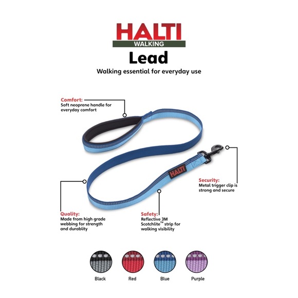(L-25mm) HALTI Lead (4\') Leash - Picture 2 of 12